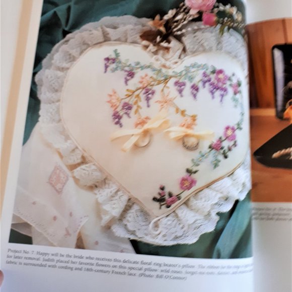 Vintage 1990s Softcover Book Silk Ribbon Embroidery by Judith Baker Montano - Picture 10 of 14